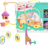 Pastelová kolotoč s hudobným strojčekom