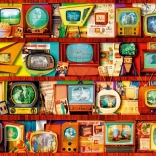 Puzzle Zlatý vek televízie 1000 dielikov