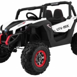 Detské elektrické buggy 4x4 s diaľkovým ovládaním, LED svetlami a MP3 – biele