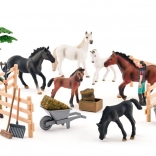 Sada 25 Koní Faunica (Biele a Čierne)