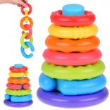 Senzorická skladacia pyramída pre deti