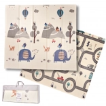 Skladacia penová vzdelávacia podložka ulica/les