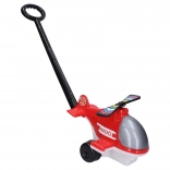 Požiarnická helikoptéra s mechanickým zvukom