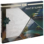 maľovanie podľa čísel na plátno krajina 30 × 40 cm