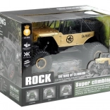 Diaľkovo ovládané auto Jeep R/C 1:18 zlaté