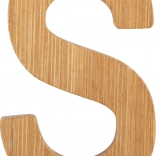 Bambusové písmeno S small foot