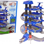 Policajné štvorposchodové parkovisko 1:64 so zvukom a svetlami