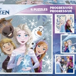 Educa Puzzle Ľadové kráľovstvo 2 x 20 dielikov