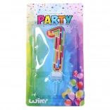 Párty sviečka číslo 1 čiarky