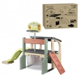 Smoby detské centrum zábavy so šmýkačkou a košom