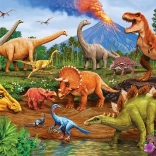 Rodinné puzzle dinosaury 350 dielikov COBBLE HILL