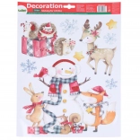 Vianočná okenná dekorácia 41 × 29 cm