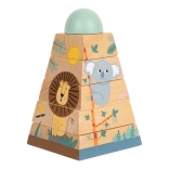 Drevená nasadzovacia veža Safari pre deti
