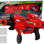 Luminescenčná detská zbraň s penovými nábojmi