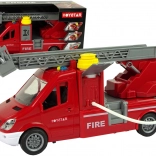 červené hasičské auto TOYSTAR s vodou, zvukmi a svetlami