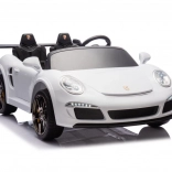 Detské elektrické autíčko 4x4 – biele, dvojmiestne
