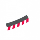 Vonkajšie krajnice pre klopenú zákrutu 4/15° pre autodráhy CARRERA EVOLUTION, DIGITAL 132 a DIGITAL 124