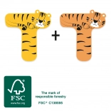 Drevené písmeno T s tigrom small foot