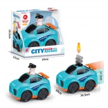 Policajné auto so zatláčacím mechanizmom