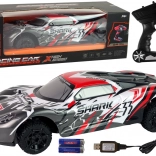 Športové auto R/C 1:8 sivobiele