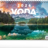 Stolný kalendár Voda 2026