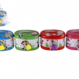 Detská pokladnička oválna plechová so zámkom