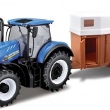 Bburago Farmársky Traktor New Holland s prívesom pre kone