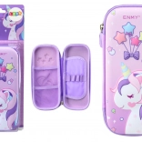 Peračník s jednorožcom 3D ružový 23 × 10 × 5 cm