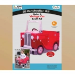 Fiesta Crafts 3D skladačka Vintage auto červené