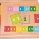 Drevené vzdelávacie doštičky na sčítanie a odčítanie