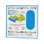 Veľká stavebná podložka 50×50 bodov modrá