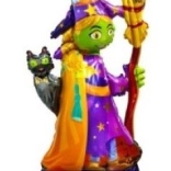 Nafukovací balónik čarodejnica 63x115 cm