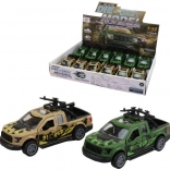 Auto s kovovou konštrukciou a spätným chodom