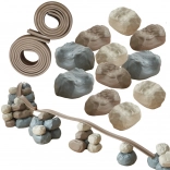 Elastická dráha s gumovými stavebnými kameny 42 ks