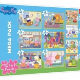 Puzzle 10v1 Peppa Pig