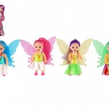 Bábika víla s krídlami 10 cm – rôznofarebná