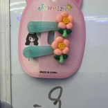 Hrebienok do vlasov s oranžovým kvetom