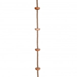 Lano na šplhanie s drevenými stupienkami