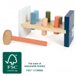 Drevená zatĺkačka ARCTIC s ľadovým medveďom