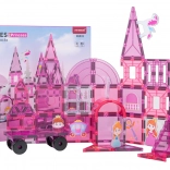 Magnetická stavebnica Ružová princezná 58 dielov