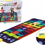 Edukačná hudobná podložka s motívom klavíra a nástrojov