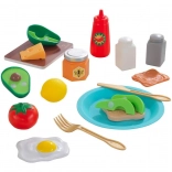 KidKraft Create & Cook: avokádový toast – drevená sada na prípravu raňajok