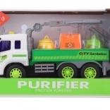 Auto s kontajnermi na batérie so zvukmi a svetlami pre deti