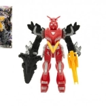 Plastová figúrka robota 15 cm – akčný bojovník, 4 farby