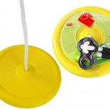 Záhradná okrúhla hojdačka pre deti žltá