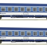 Roco dvojdielna sada osobných vozňov Eurofima ČD Bmz H0