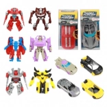 Transformačné auto na robota 10 cm v plastovej krabičke