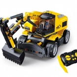 Sluban E7 Kolesové Rýpadlo s Diaľkovým Ovládaním