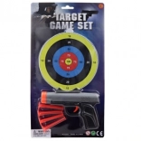 Pištoľ na prísavky s terčom