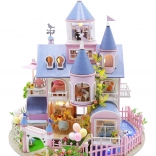 2Kids Toys rozprávkový zámok – miniatúrny domček s LED osvetlením